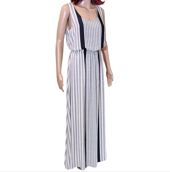 Tommy Hilfiger Blue And White Maxi Dress Size 10 - Picture 3 of 11
